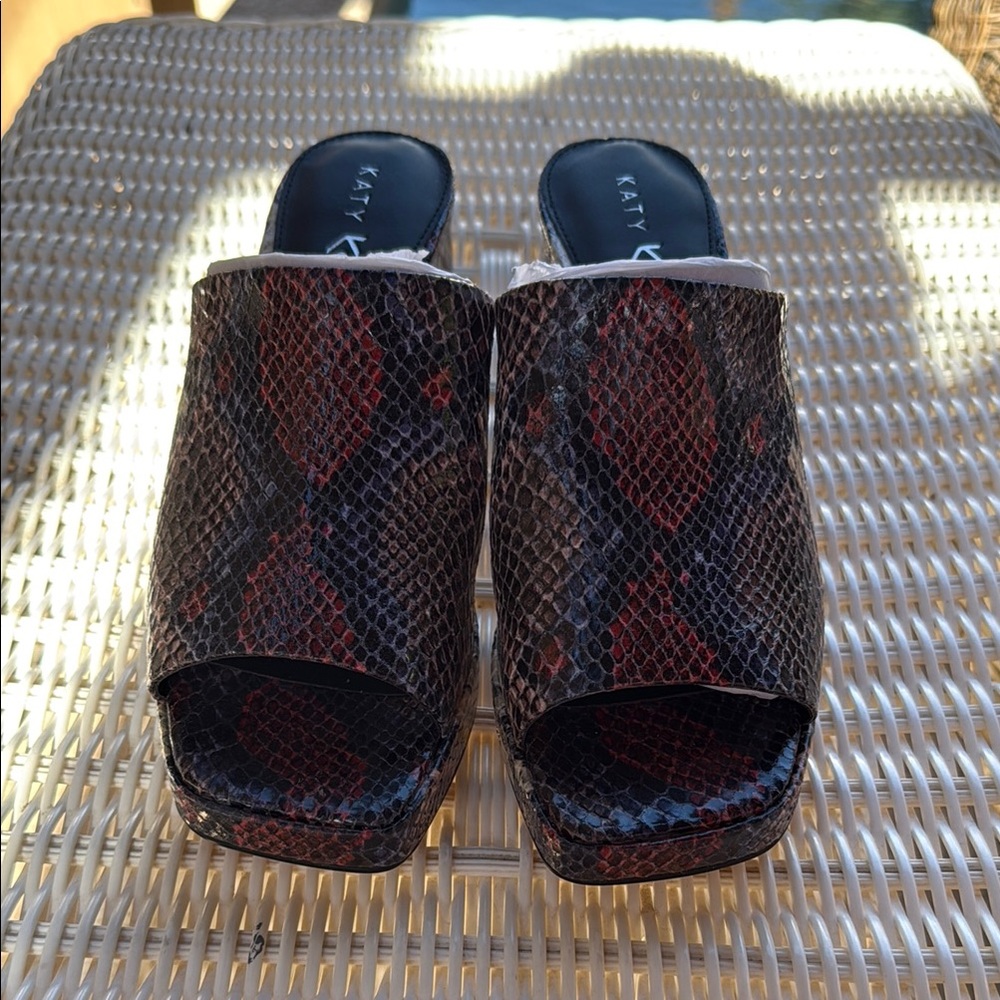 Katy Perry Collections Black and Red Mules